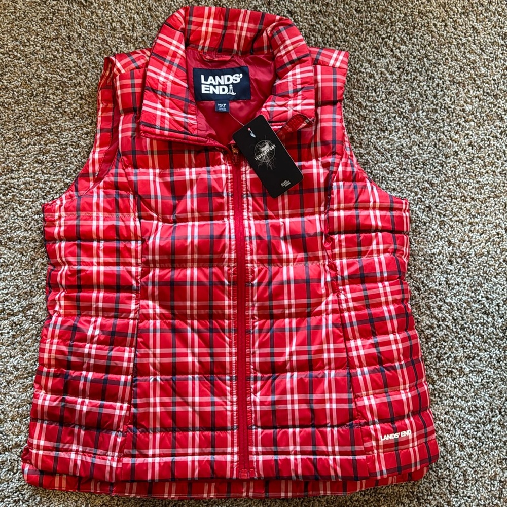 NWT Lands End Down Vest